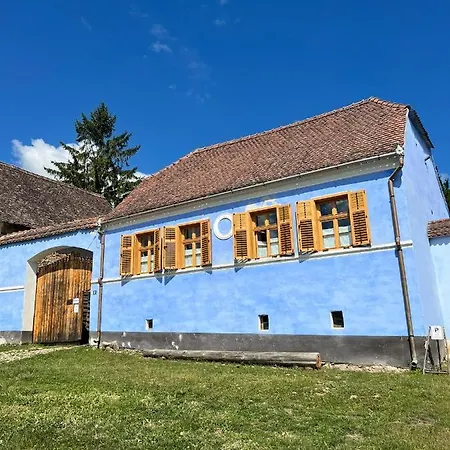 32 - White Barn And Blue House Viscri